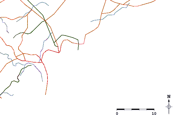Roads and rivers around Newcastle - The Wedge