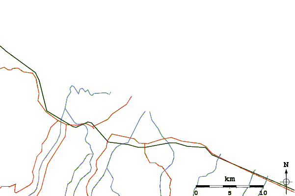 Roads and rivers around Newdicks Beach