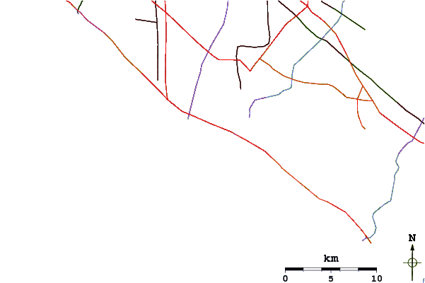 Roads and rivers around Newport Point