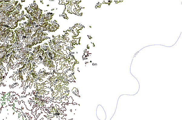 Shoreline around Newport Reef