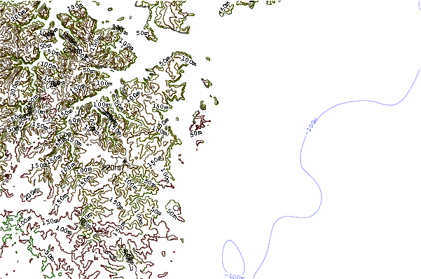 Shoreline around Newport-Crosswaves
