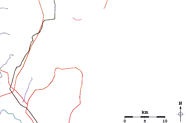 Roads and rivers around Newport - The Peak