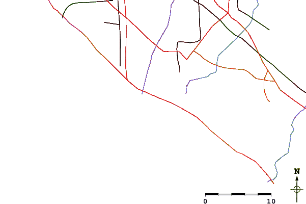 Roads and rivers around Newport Beach