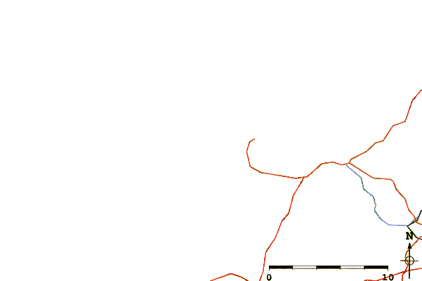 Roads and rivers around Newtrain Bay