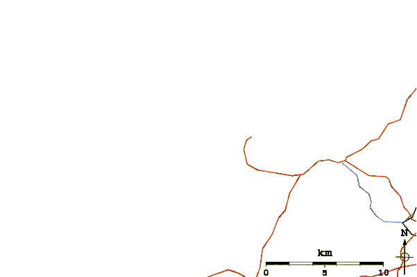 Roads and rivers around Newtrain Bay