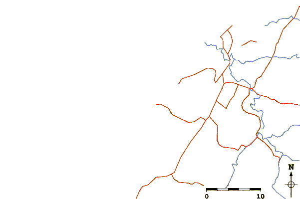 Roads and rivers around Nexus West End