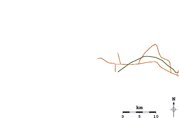 Roads and rivers around Ngor Lefts