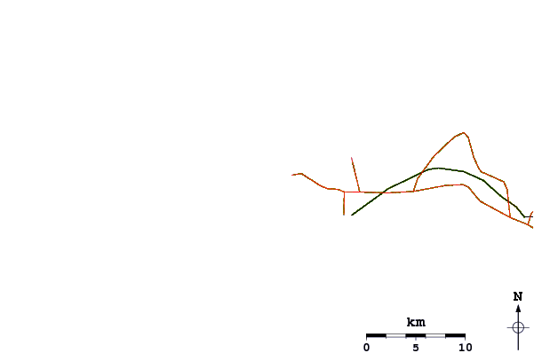 Roads and rivers around Ngor Lefts