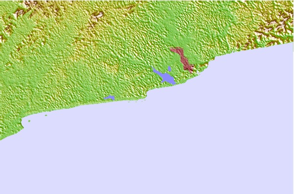 Surf spots located close to Niega