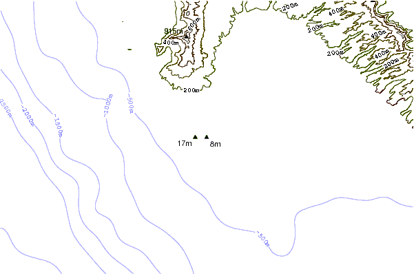 Shoreline around Nimitz Beach