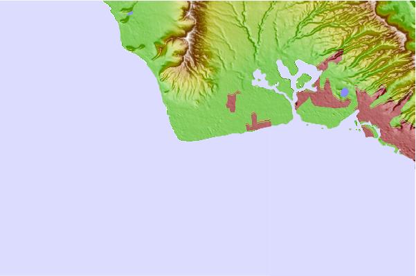Surf spots located close to Nimitz Beach