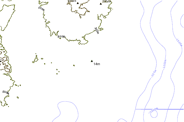 Shoreline around Nine Palms