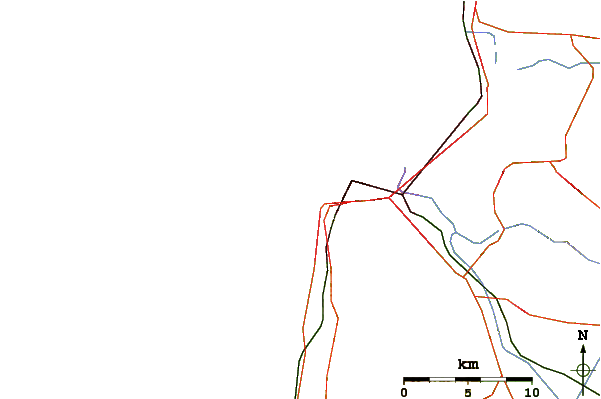 Roads and rivers around Nirvana Beach