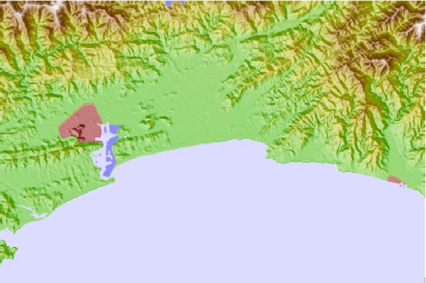 Surf spots located close to Niyodo Rivermouth