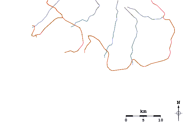 Roads and rivers around No Boats