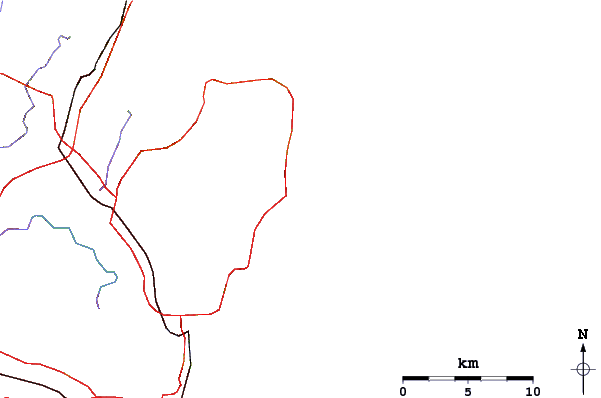Roads and rivers around No Mans Land
