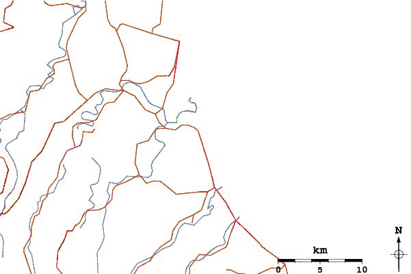 Roads and rivers around Nobby's Beach