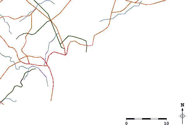 Roads and rivers around Nobbys Reef