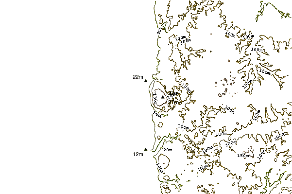 Shoreline around Noises