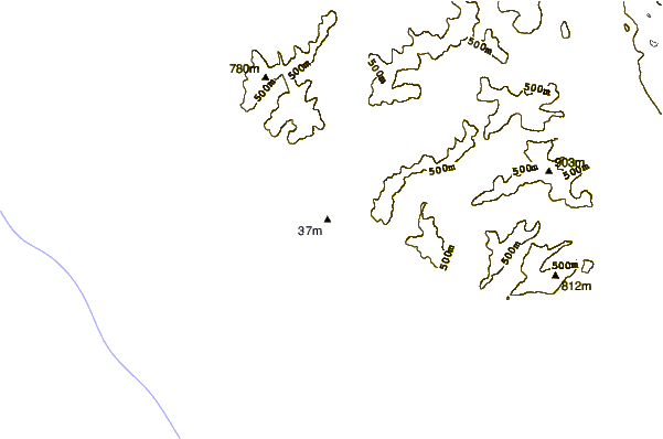 Shoreline around Nootka Island (Calvin Bay)