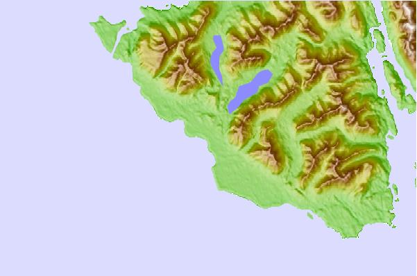 Surf spots located close to Nootka Island (Calvin Bay)