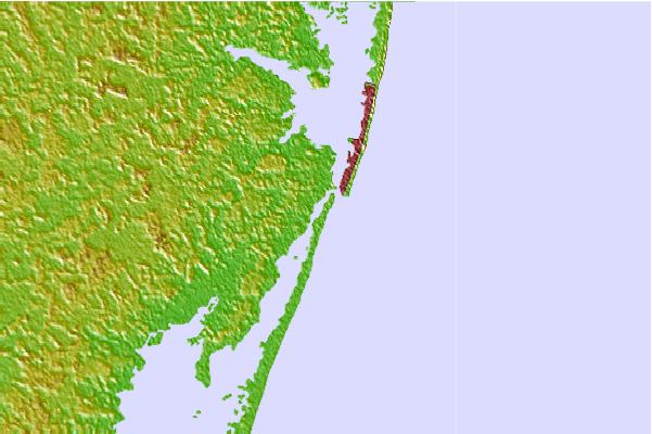 Surf spots located close to North Assateague (The Wedge)