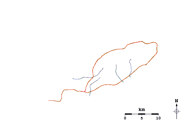 Roads and rivers around North Coast Surfside