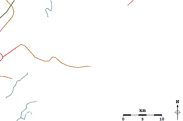 Roads and rivers around North Jetty