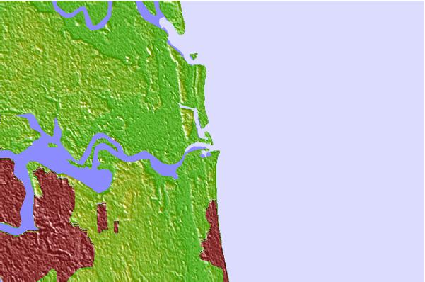 Surf spots located close to North Jetty