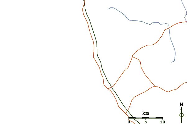 Roads and rivers around North Jetty (Hikkaduwa)