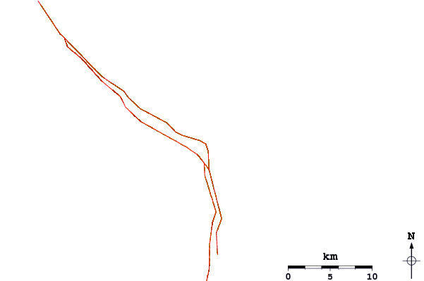 Roads and rivers around North Palmetto Point