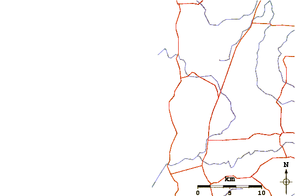 Roads and rivers around North Point