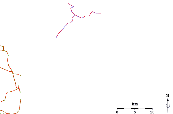 Roads and rivers around Main Beach