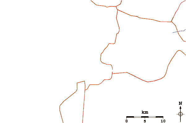Roads and rivers around Nosy Andrea