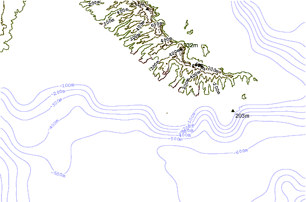 Shoreline around Number Fours