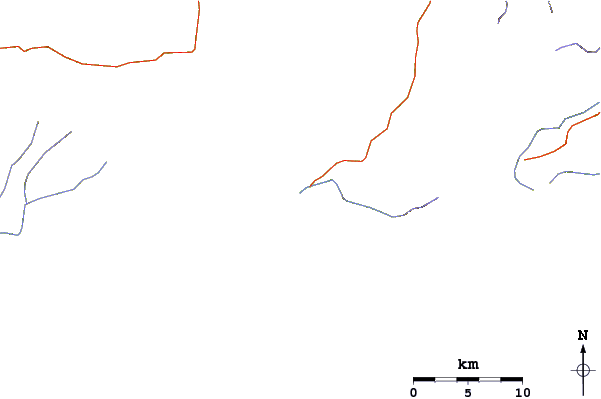 Roads and rivers around Nungas