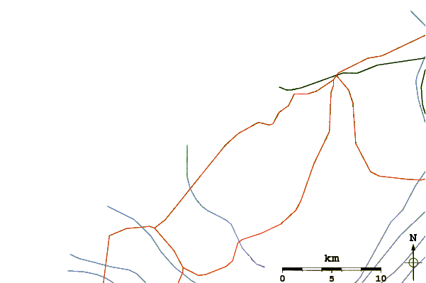 Roads and rivers around Oakura Beach