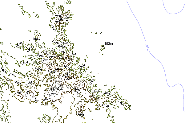 Shoreline around Oakura Bay