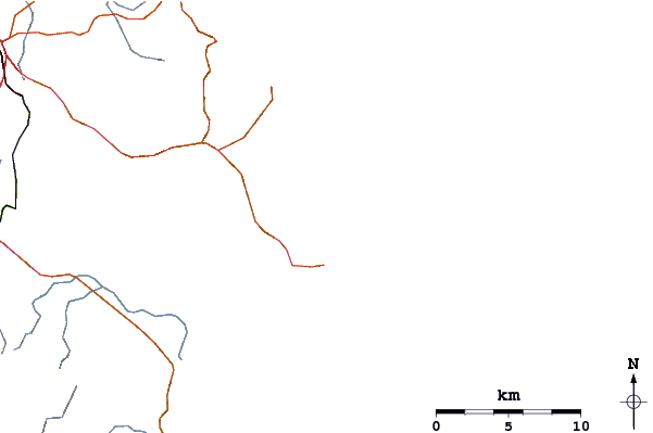 Roads and rivers around Ocean Beach (Whangarei)