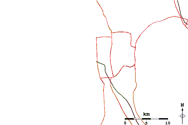 Roads and rivers around Ocean Beach