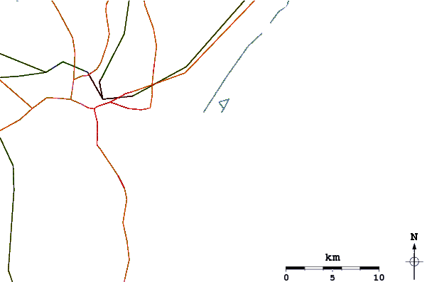 Roads and rivers around Oceanic Pier