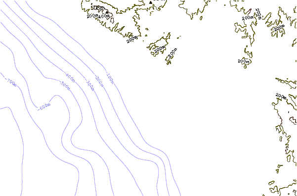 Shoreline around Oceanside Beach