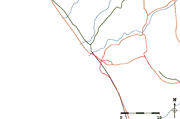 Roads and rivers around Oceanside Pier