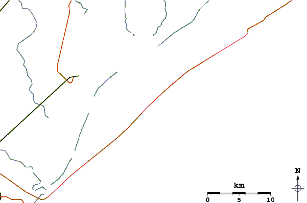 Roads and rivers around Octagon House
