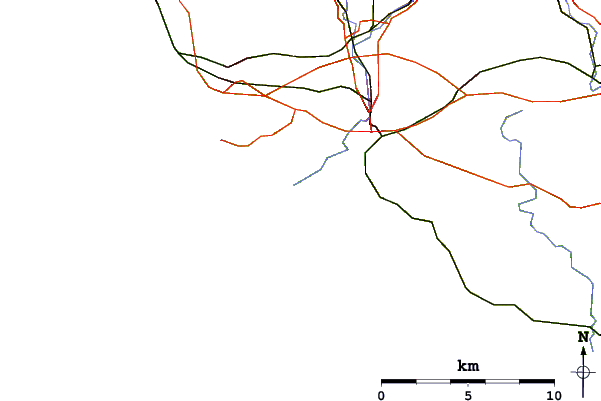 Roads and rivers around Ogmore-by-Sea