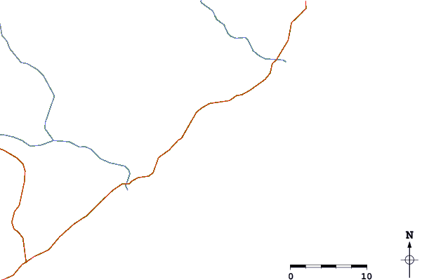 Roads and rivers around Okanda