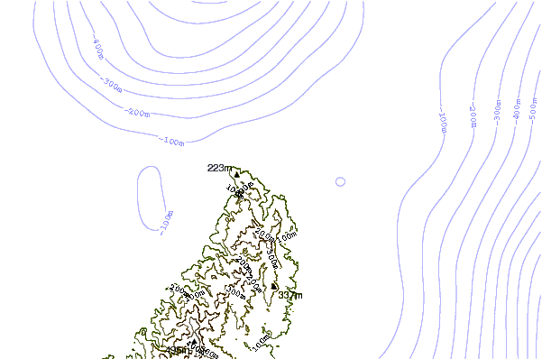 Shoreline around Oku