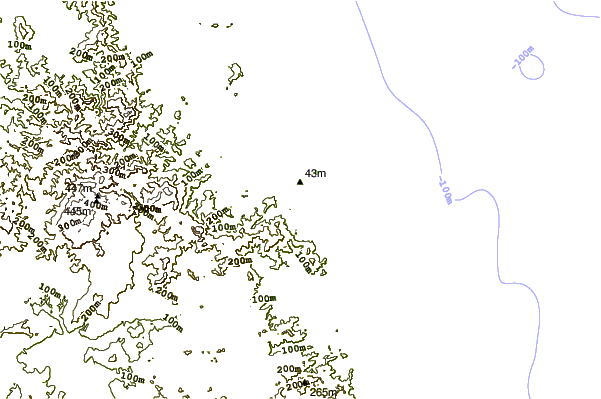 Shoreline around Okupe Beach