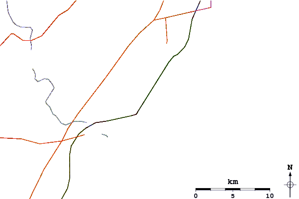 Roads and rivers around Old Orchard Beach