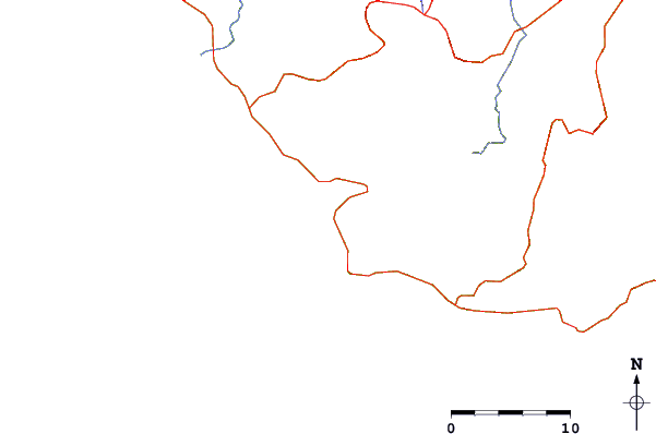 Roads and rivers around Olgas